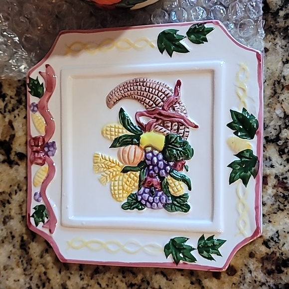 Thanksgiving 2 pc. Set Dish & candle holder - Picture 3 of 8